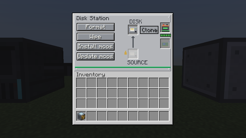 The Disk Station window