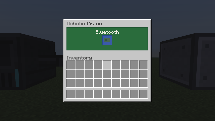 The Robotic Piston window: one Bluetooth card slot